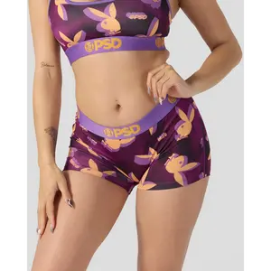 PSD Womens Playboy - 3D Tumble Boy Short Underwear - Comfortable, Breathable, Ultra-light Fabric
