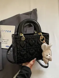 Trendy PU Crossbody Shoulder Bag, Stylish Square Bag, Casual Solid Pattern, All-Seasons Use, High-Quality Feel, Perfect for Travel & Daily Wear, Handbag Sling Bag