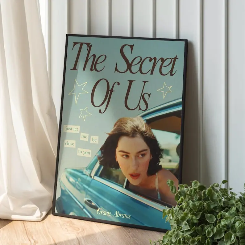 Gracie Abrams Poster - The Secret of Us  Music Video Wall Art