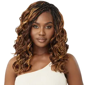 Outre X-Pression Twisted Up Pre-Loop Crochet Braid - BOHO WET&WAVY VIBE OCEAN BRAID 14 3X