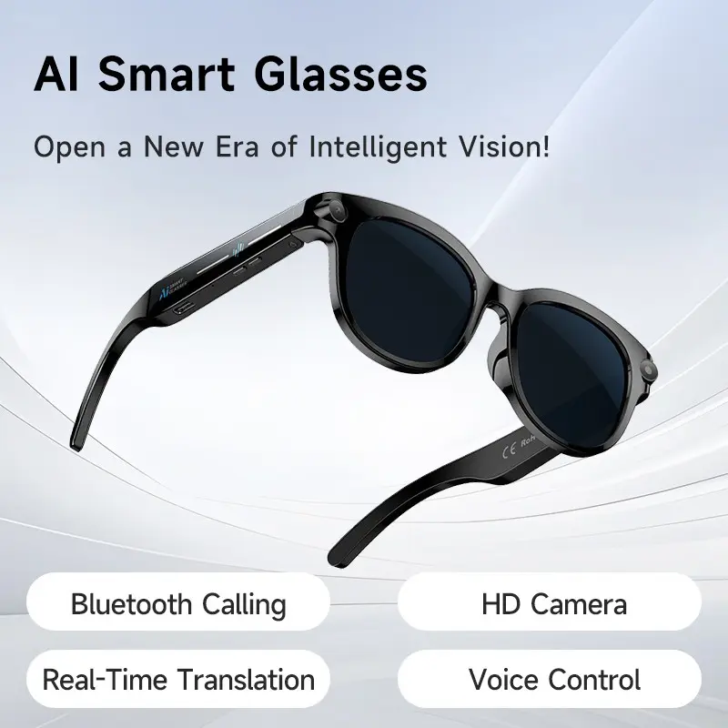 M89 Smart Ai Glasses Real-Time Translation Voice Control HD Camera, Portable Lightweight Design, Ideal for Travel & Daily Use, Smart Eyewear, Multifunctional Smart Glasses, Wearable Smart Glasses, Wearable Tech Glasses, Wearable Devices