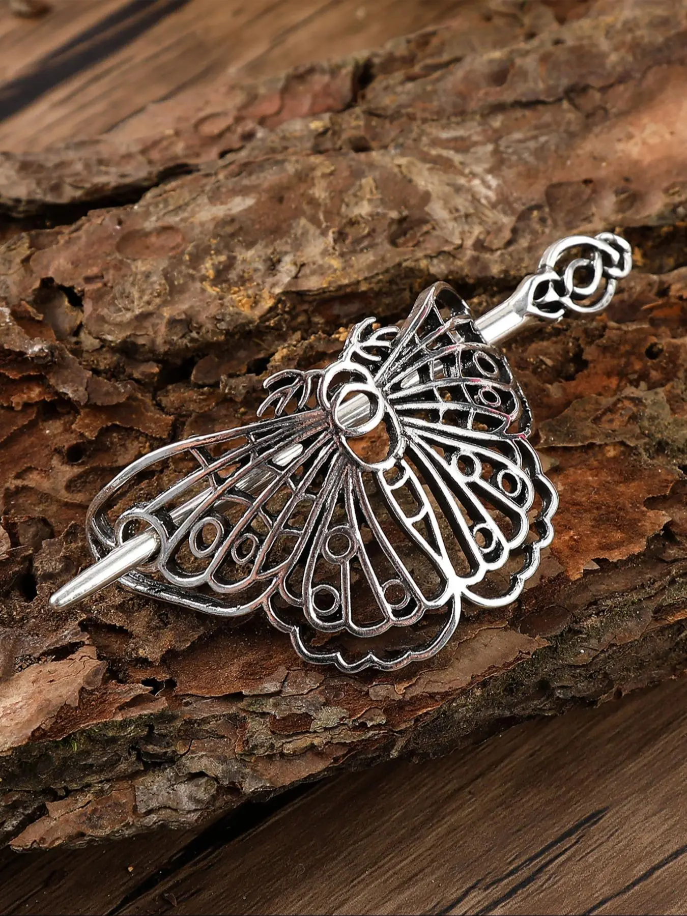 Viking Vintage Hollow Butterfly Hair Clip, Nordic Celtic Knot Viking Hair Stick Gothic Hair Accessory, Norse Norway Style Women's Accessories, Fashion Hair Accessories, Valentine's Day Mother's Day Birthday Gift
