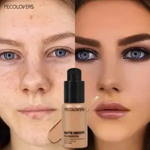 Waterproof Full Coverage Liquid Affordable Foundation Matte Effective Concealer Sweat-resistant Longwear Makeup Cosmetics Base Makeup