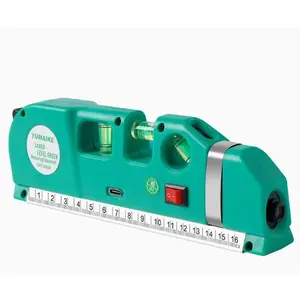 High Precision Laser Level Meter & Tape Measure Combo - Self-Leveling Cross Line Tool for Professional Interior Design, Flooring & Wall Decor - Essential Hand Tool for Perfect Straight Lines Every Time