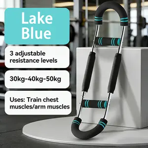 Adjustable Resistance Arm Strength Trainer for Chest, Biceps, Shoulders & Back, Portable Home Gym Fitness Equipment for Men & Women