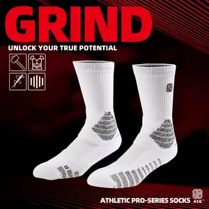 ASG PRO-SERIES Grind Basketball Socks - High-Quality Materials grip socks
