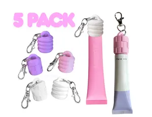 GlossGrl Keychain Caps 5 PACK - Design for Key Organization - 5 Caps Included - Streamline Your Daily Essentials