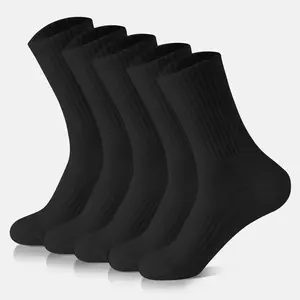 Insoles & Unisex Cotton Mid-Calf Socks  Black & White | Perfect for Shoes | All-Day Comfort Four pairs of socks