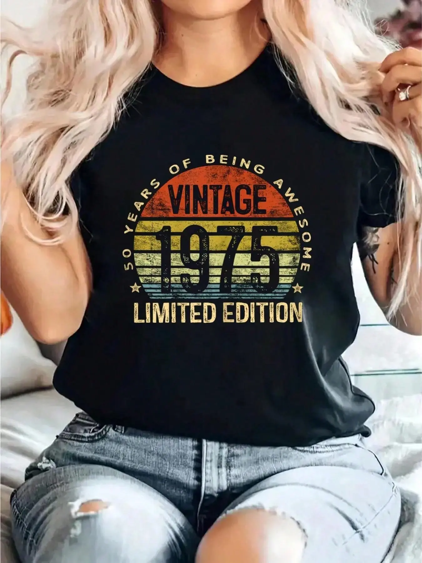 Vintage 1975 Limited Edition 50-Year-Old Gifts 50Th Birthday T-Shirt