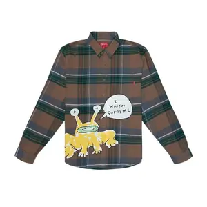 Supreme Daniel Johnston Plaid Shirt Tan (men) by StockX