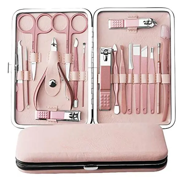 Manicure Sets For Women Gift Manicure set Prosesional, Nail Clippers Manicure Kit Pedicure Kit 18 in 1 Luxury Manicure Pedicure Set kit Travel Gifts Choice for Women Mother Men