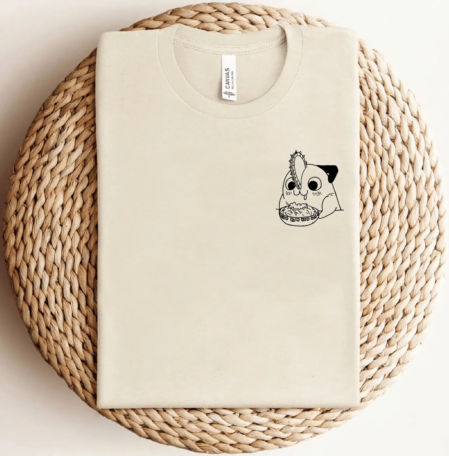 Pochita Shirt, Kawaii Pocket Anime Shirt, Cute Anime Shirt, Fashion Cotton, Full Colors, Full Sizes, For Men, For Women