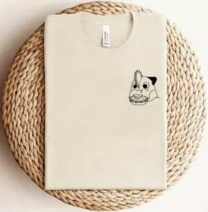 Pochita Shirt, Kawaii Pocket Anime Shirt, Cute Anime Shirt, Fashion Cotton, Full Colors, Full Sizes, For Men, For Women