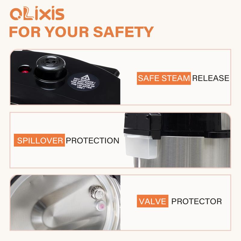 Electric Pressure Cooker 8Quart, 24 Functions in 1, Stainless Steel Pressure Cooker for Canning, Slowcook, Yogurt, Steam, Rice Grain, Soup, Bean, Poultry, Beef, Bake, Stew, Porridge