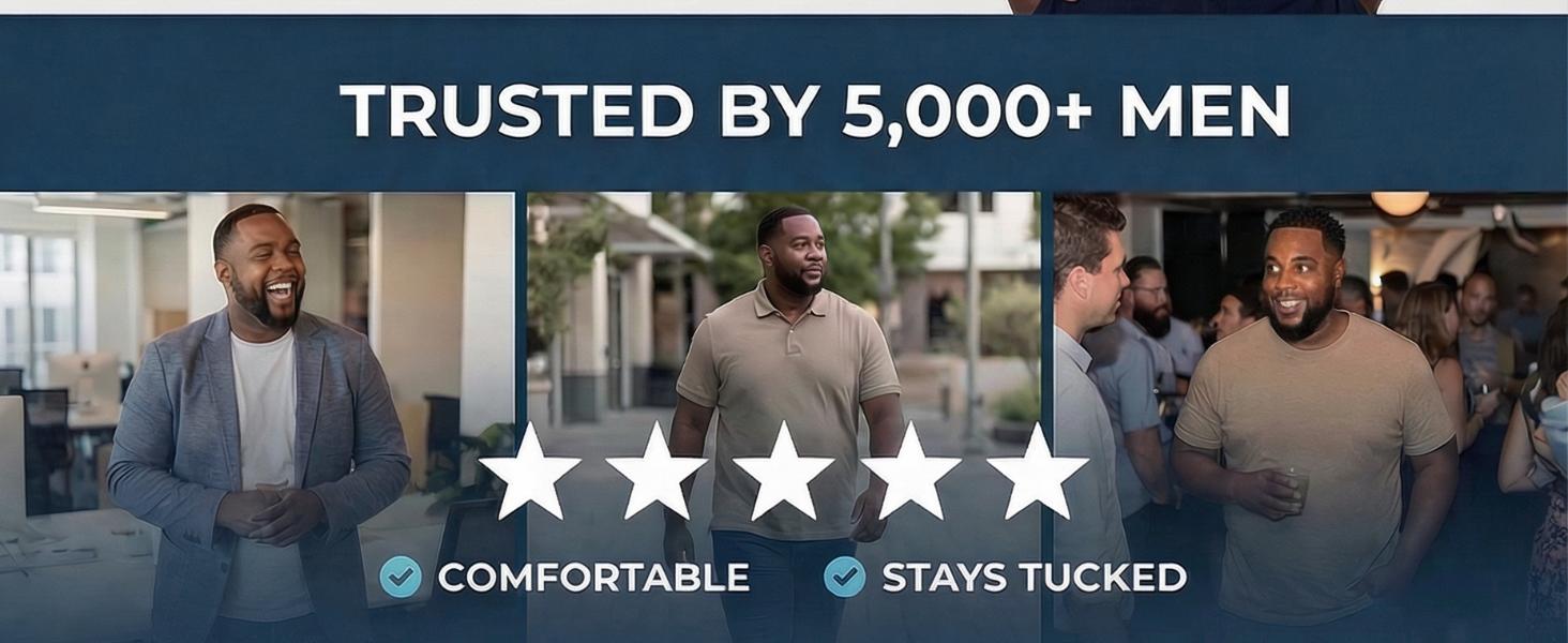 QORE LOGIQ Men&rsquo;s Compression Shapewear Shirt (Tall Fit) &ndash; Tummy Control Slimming Undershirt | Seamless Body Shaper for Gym & Daily Wear Menswear