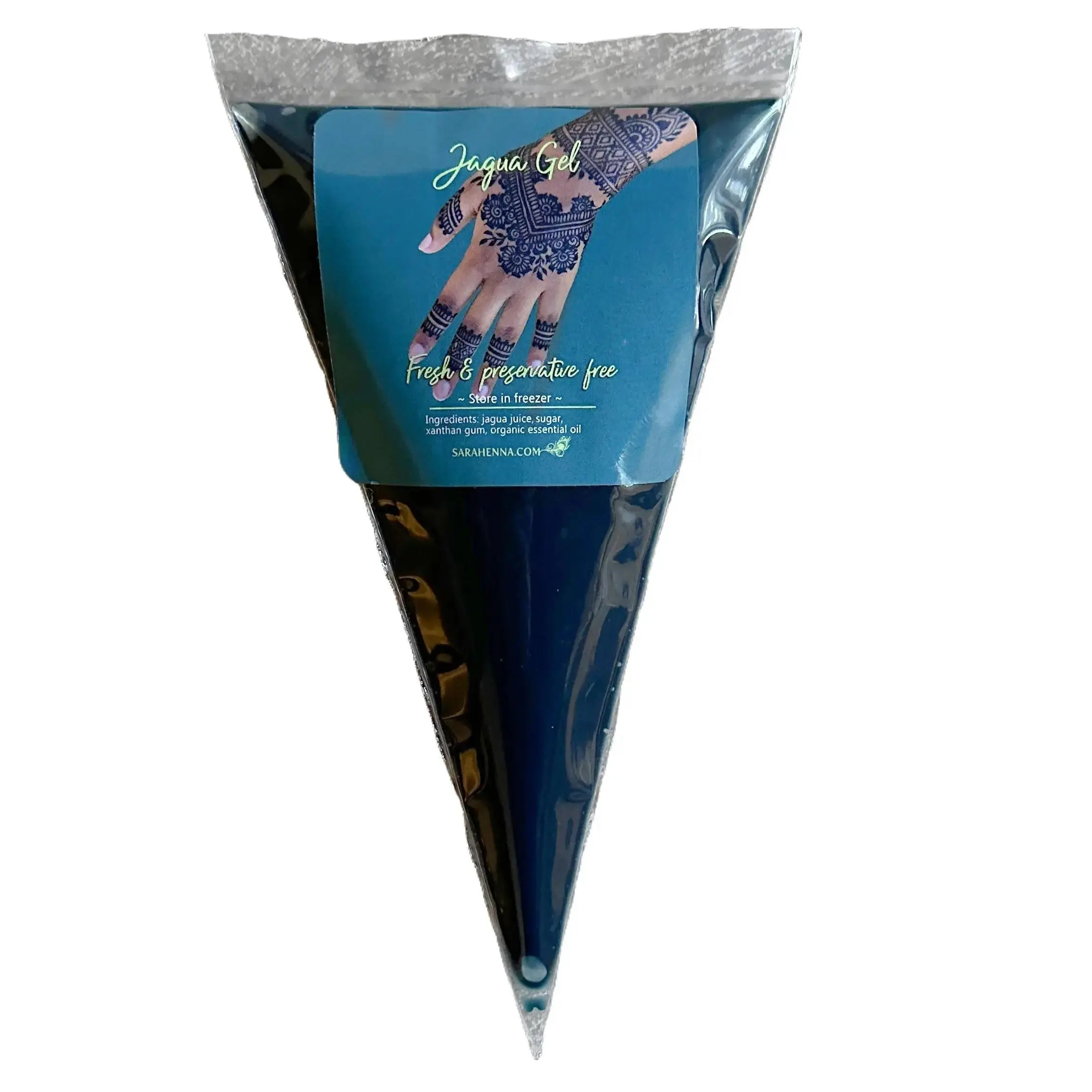 Jagua Gel for Body Art, 4 oz Refill Pouch - Stains Last 2-3 Weeks, Fill Your Own Applicators Makeup Cosmetic jagua cone