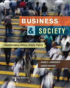 USED-Business and Society: Stakeholders, Ethics, Public Policy by Anne Lawrence (Hardcover)