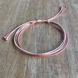 Surfside Coral String Anklet