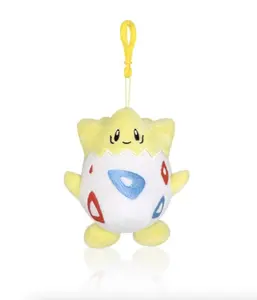 Togepi 6" Clip-on plush Bag Charm Stuffed Toy Hanger Soft Snuggle Companions for All Ages