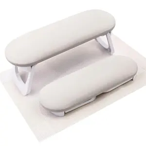 Foldable PU Leather Nail Hand Rest for Acrylic Nails Cushion Hand Holder, Nail Hand Pillow Nail Art Accessories Tool for Nails