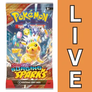 Pokemon Scarlet & Violet Surging Sparks Booster Pack - LIVE OPENING