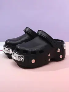 Women's Fashionable Solid Color Foot Clogs, Casual Lightweight Non Slip Comfortable Breathable Non-slip Clogs, Outdoor Sports Sandals for Beach Vacation, Anti Slip Clogs, Shoes Clogs