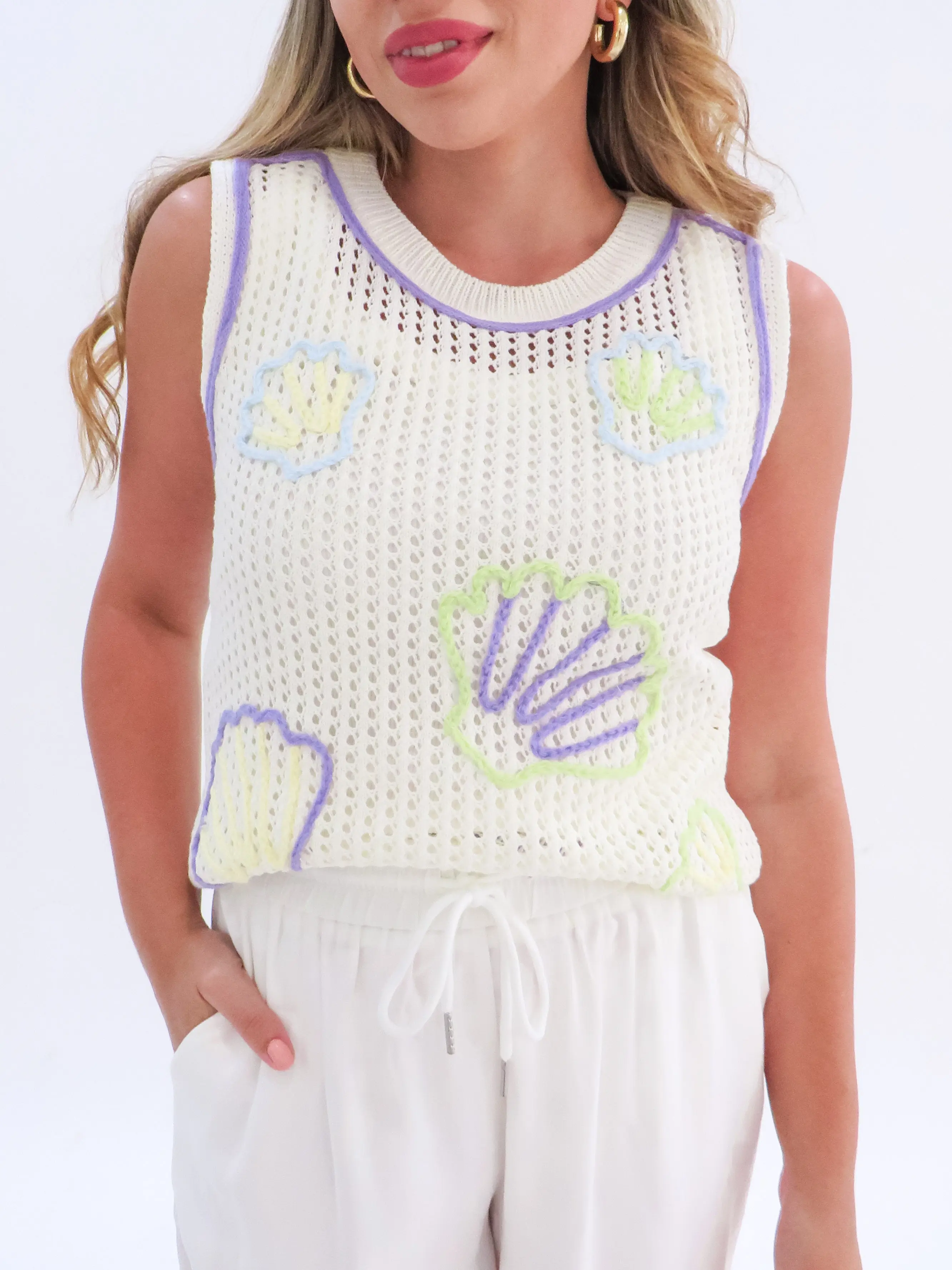 Under the Sea Shell Top