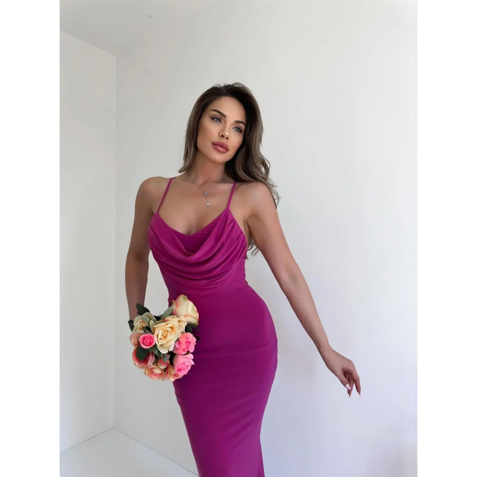 Fuchsia Maxi Dress
