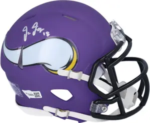 Justin Jefferson Minnesota Vikings Autographed Riddell Speed Mini Helmet - Fanatics Authentic Certified