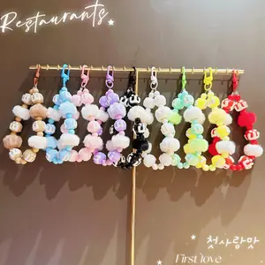 Cake hand-painted bead decoration, suitable for mobile phones, bags, key decorations