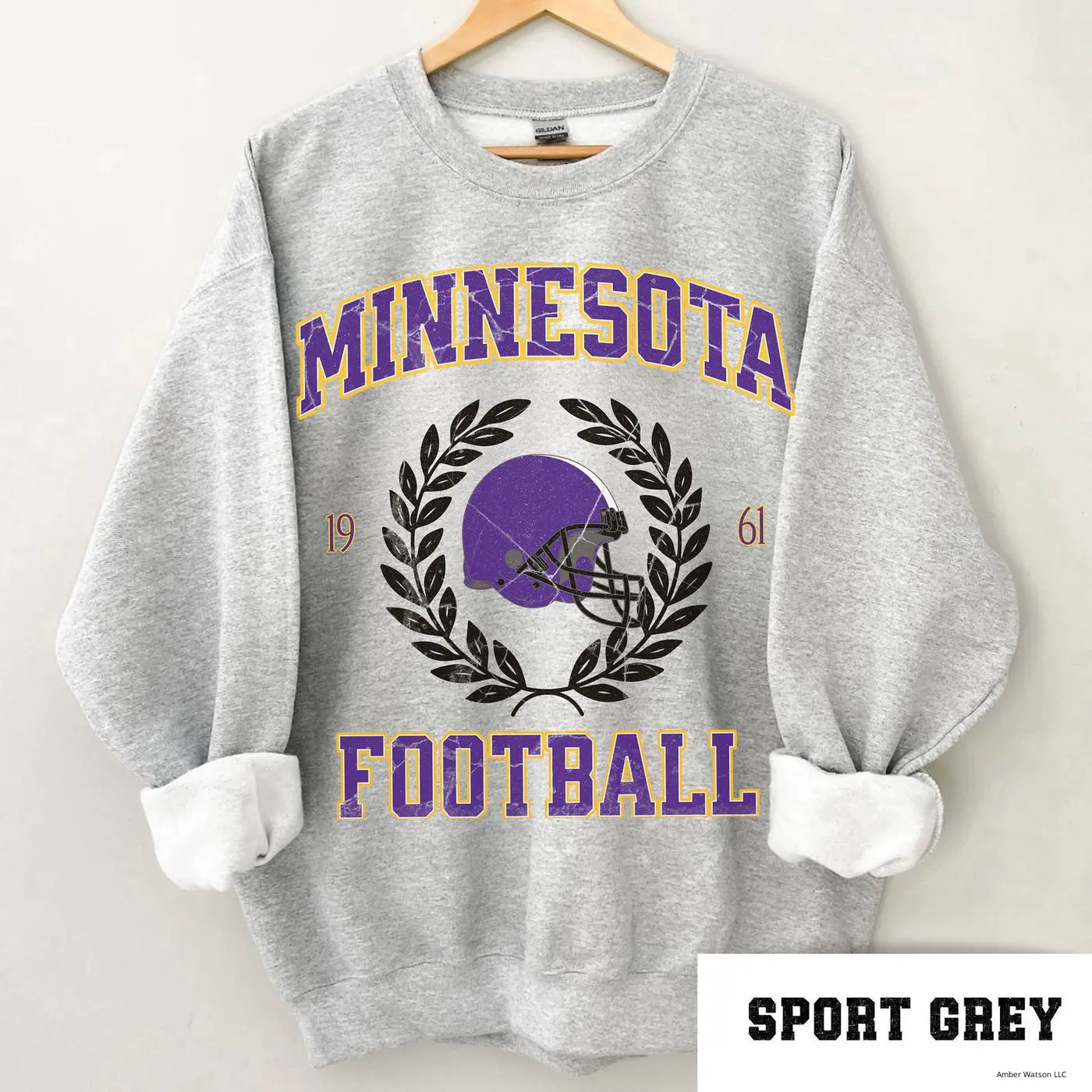Minnesota Football Sweatshirt, The Vikes Sweatshirt, Vintage Minnesota Crewneck, Viking Sweatshirt, Minnesota Fan, Minnesota Football Shirt