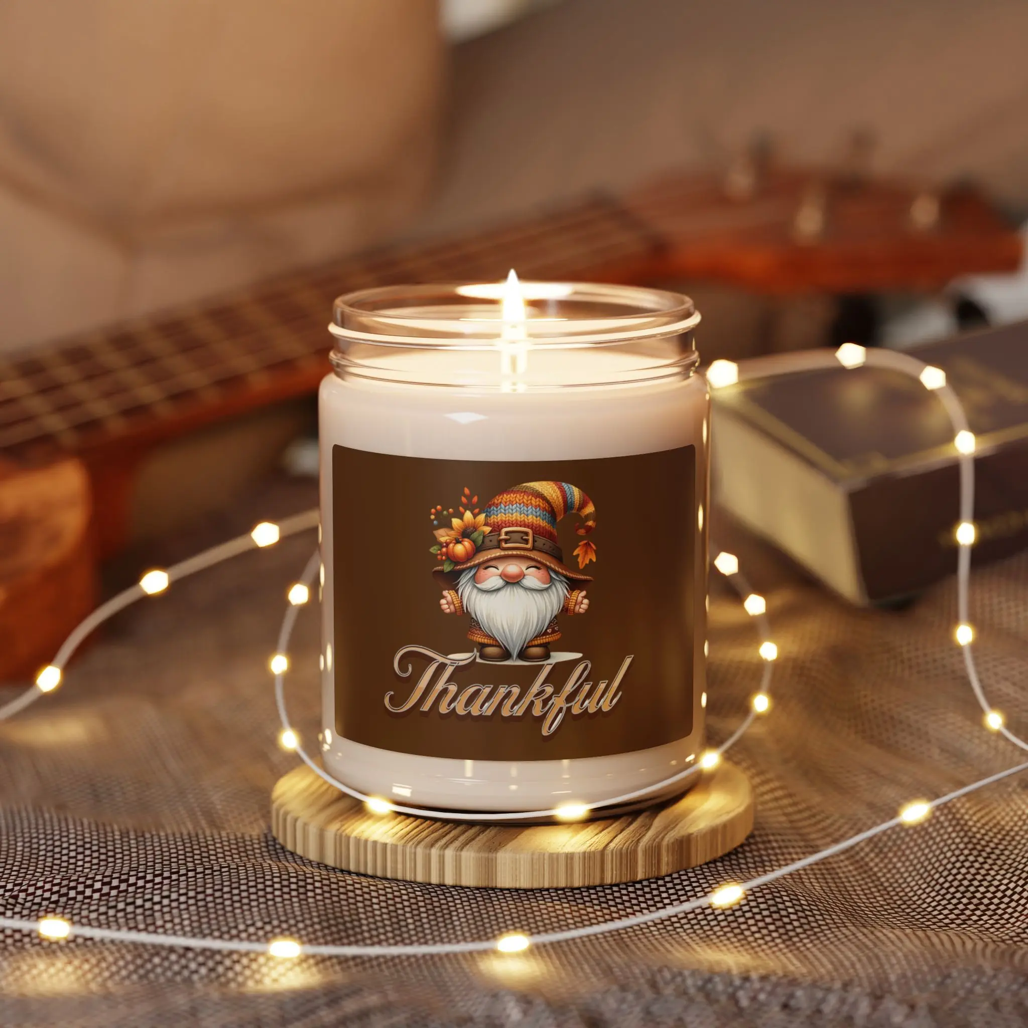 Thanksgiving Scented Candle, Fall Decor, Autumn Candle Gift, Holiday Home Fragrance, Harvest Soy Wax Candle
