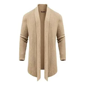 COOFANDY Men's Shawl Collar Long Cardigan Knit Ruffle Fashion Sweater Drape Cape Soft Matching Casual Basic Classic 100% Polyester Dry Clean Only Hand Wash Only Imported Knitwear Knitted