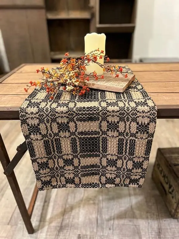 Cambridge Black/Tan 34" Square Table, High-Quality Finish, Durable Design, Ideal for Home or Office Use