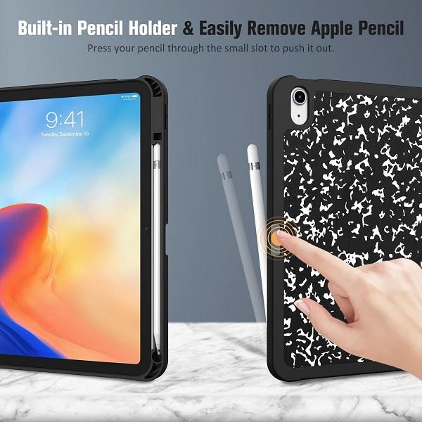 Fintie SlimShell Case for 2025 iPad A16 11th Gen & iPad 10th Gen w/ Soft TPU Back, Built-in Pencil Holder, Auto-Wake/Sleep, iPad Cover in Composition