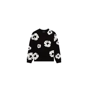 Denim Tears Cotton Wreath Long Sleeve Black