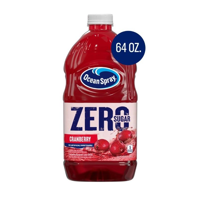 (4 pack) Ocean Spray® ZERO Sugar Cranberry Juice Drink, 64 fl oz Bottle