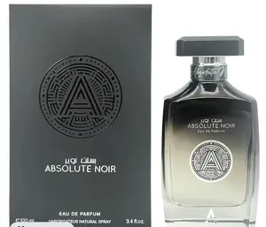 Atralia Absolute Noir EDP 3.4oz (100ml)  Long-Lasting Woody Aromatic Fragrance for Men with Grapefruit, Bergamot, Pineapple & Vetiver