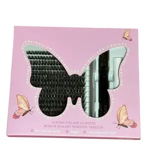 “Brat Behavior” - 14 row eyelash cluster set with bonder, sealer, remover, and tweezers