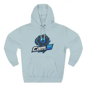 Cam.16 Logo Hoodie — Gamer Streetwear Fleece Pullover