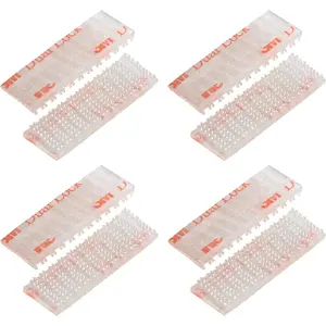 8 count (4 Sets) EZ Pass Mounting Strips with Adhesive for EZ Pass/iPass Illinois/Sunpass  Windshield Toll Transponder Holders Sticky Replacement Double Sided Tape Sticker
