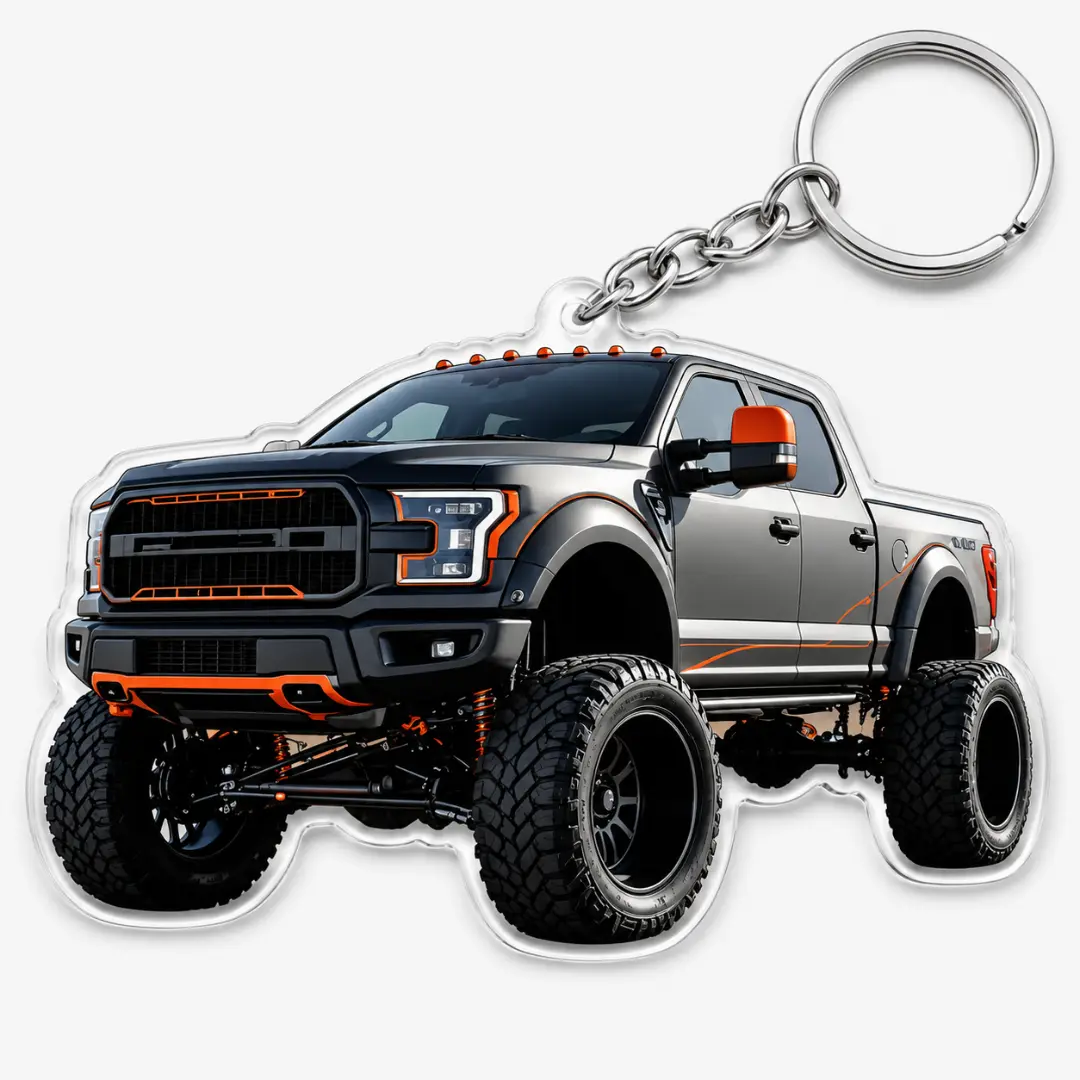 Car & Truck Keychain – Personalized Sports Car, Muscle Car and Pickup Truck Key Ring Gift