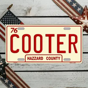 [HOT] Cooter Style Printed License Plate, Funny Redneck Car Tag, Vintage County Truck Decor, Southern Humor Auto Plate, Gift for Car Lovers
