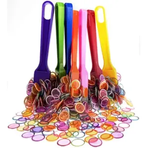 Magnetic Magic Wand Set with 100 Round Game Discs, Vibrant Random Colors, Perfect for Large Group Games, Family Night, Singles Party, Classroom Fun, Celebration