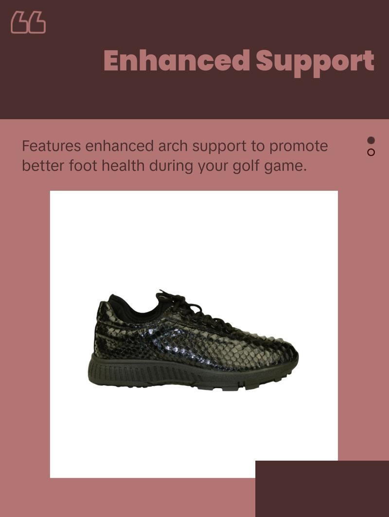 W&H Viper - Python Women's Golf Shoes in All Black