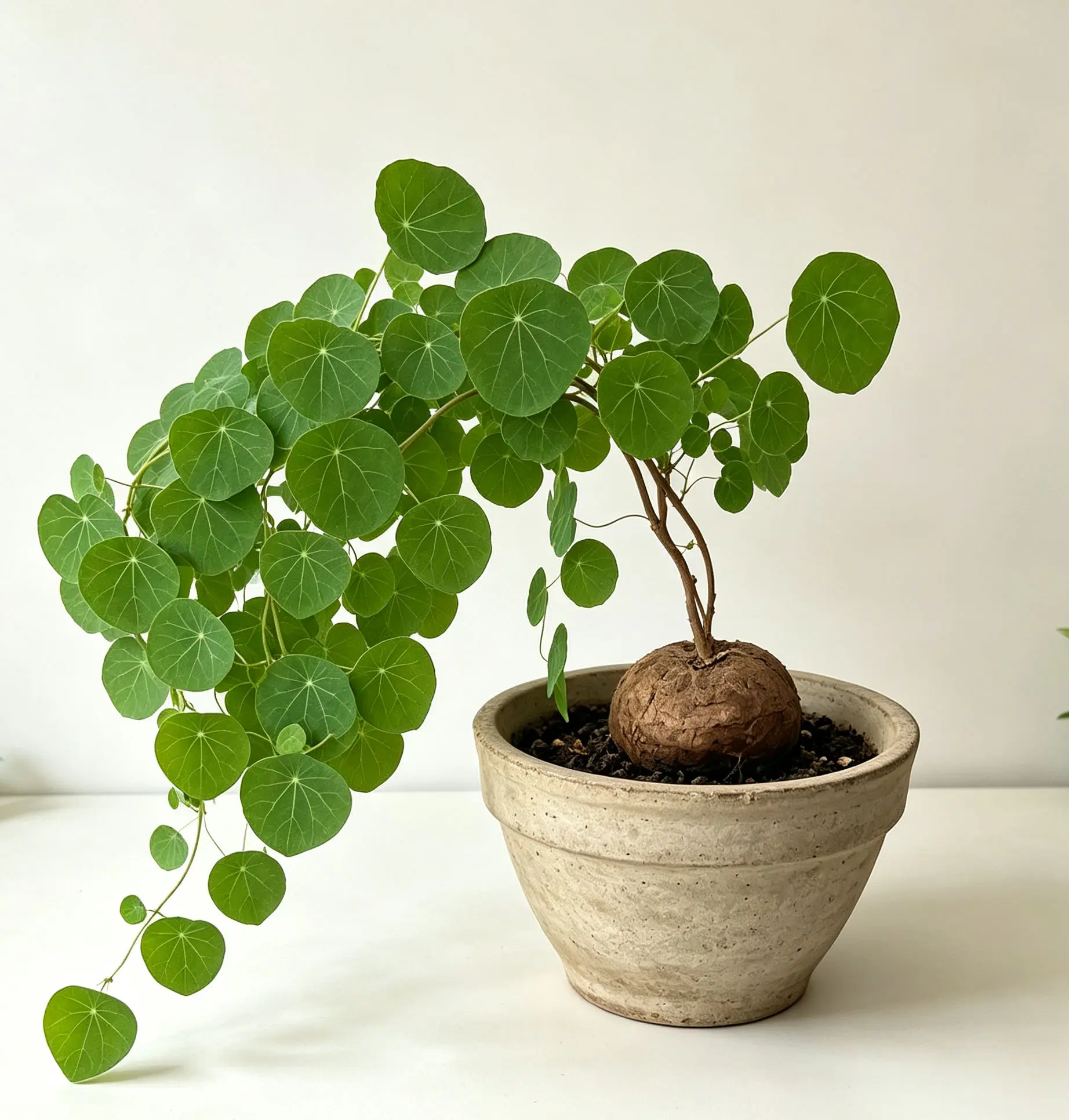 Stephania erecta Bulb, Caudex Succulent for Home Decor, Desk Plant