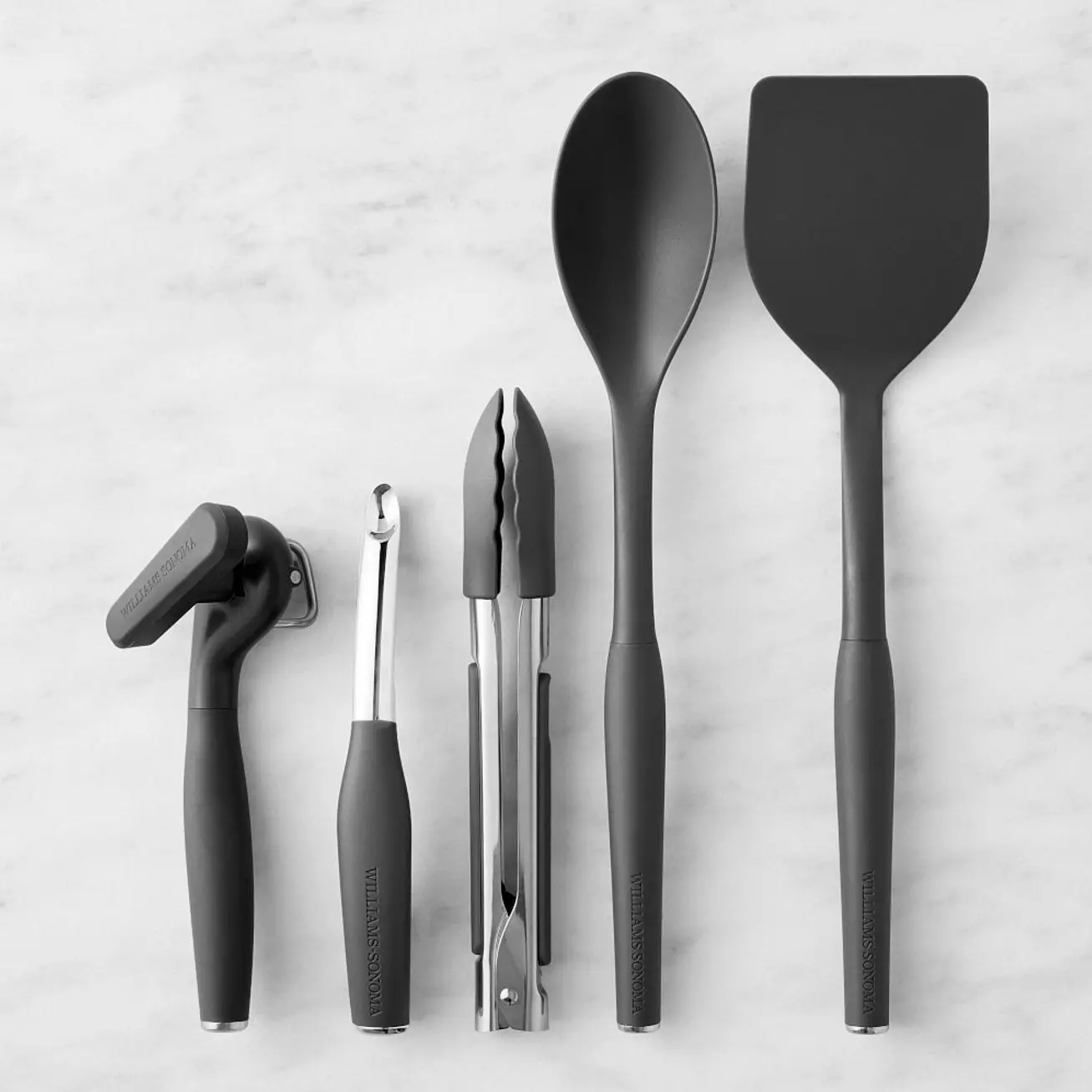 Williams Sonoma 5-Piece Prep Tools Kitchen Utensils Set - 1-Hand Tongs, Virgin PP/Nylon Construction, Five Pieces