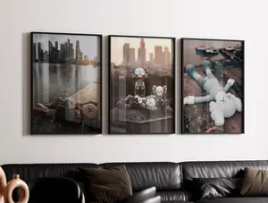 Hypebeast Poster, set of 3, Printable KAWS Graffiti Poster, Hypebeast Toys, Hypebeast Sneaker, Sneaker Prints, Unframed Wall Poster Decor