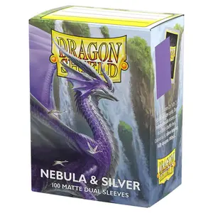 Dragon Shield: Matte Dual - Nebula & Silver [Sleeves]