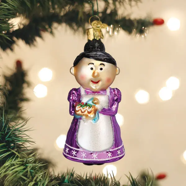 Cheery Mrs. Claus Christmas Ornament, Festive Home Decor Cheery Mrs. Claus Christmas Ornament, Festive Home Decor